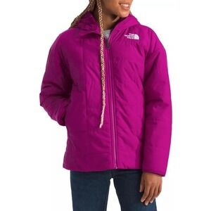 The North Face Girls' Reversible Shasta Short Parka Deep Mulberry XL NWT